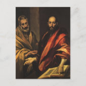 El Greco - Apostel Peter und Paul Postkarte (Vorderseite)