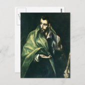 El Greco - Apostel St. James, der Großer Postkarte (Vorne/Hinten)