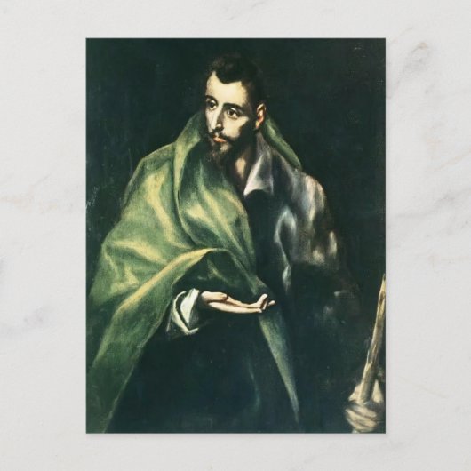 El Greco - Apostel St. James, der Großer Postkarte (Vorderseite)