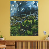 El Greco - Aussicht auf Toledo Leinwanddruck (Insitu (Wohnzimmer))