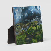 El Greco Aussicht auf Toledo Plaque Fotoplatte (Vorderseite)