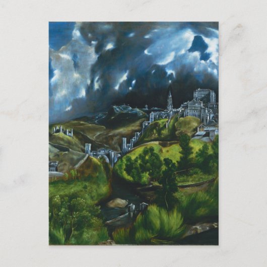 El Greco Aussicht auf Toledo Postkarte (Vorderseite)