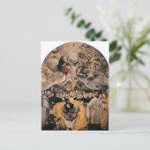 El Greco - Beschaffung des Comte dOrgaz Postkarte (Stehend Vorderseite)