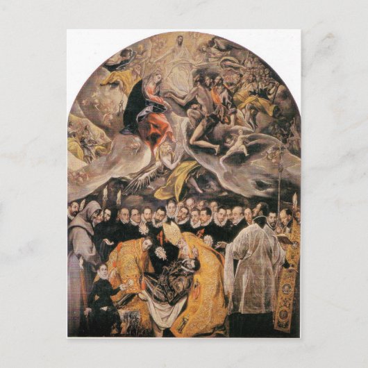 El Greco - Beschaffung des Comte dOrgaz Postkarte (Vorderseite)