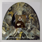 El Greco Burial Of The Count & Quote Poster (Vorne)