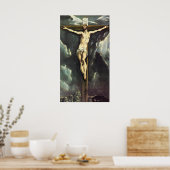 El Greco Christ auf dem Kreuzplakat Poster (Küche)