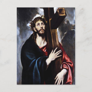 El Greco Christ Carrying The Cross Postkarte