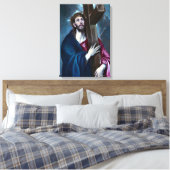 El Greco Christ, der das Kreuz trägt Leinwanddruck (Insitu (Schlafzimmer))