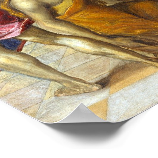 El Greco Christ Heilung der Blinden Poster (Ecke)