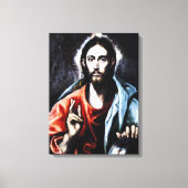 El Greco Christ Segen Leinwand Wrap (Vorderseite)