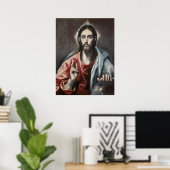 El Greco - Christlicher Segen Poster (Heimbüro)