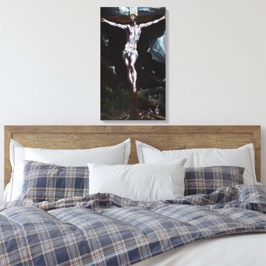 El Greco Christus am Kreuz Leinwanddruck (Insitu (Schlafzimmer))