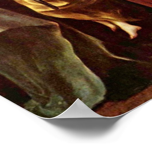 El Greco - Christus am Kreuz Poster (Ecke)