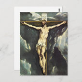 El Greco Christus auf der Kreuzkarte Postkarte (Vorne/Hinten)