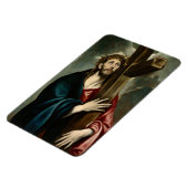 El Greco - Christus, der das Kreuz führt Magnet (Linke Seite)