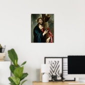 El Greco - Christus, der das Kreuz führt Poster (Heimbüro)