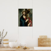 El Greco - Christus, der das Kreuz führt Poster (Küche)