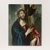 El Greco - Christus, der das Kreuz führt Puzzle (Vertikal)