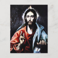 El Greco Christus Segen Einladungen