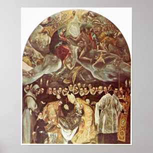 El Greco - Grab von Graf Orgaz Poster