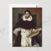 El Greco Portr?t des Fray Hortensio Felix Paravici Postkarte (Vorne/Hinten)
