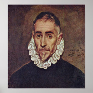 El Greco - Portrait eines Herrn Poster