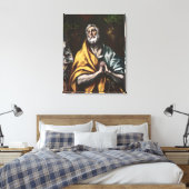 El Greco Repentant Saint Peter Leinwanddruck (Insitu (Schlafzimmer))