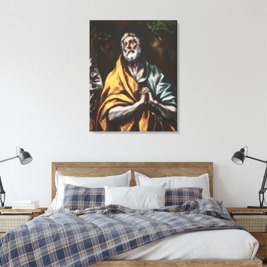 El Greco Repentant Saint Peter Leinwanddruck (Insitu (Schlafzimmer))