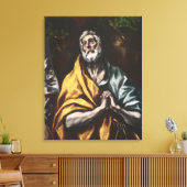 El Greco Repentant Saint Peter Leinwanddruck (Insitu (Wohnzimmer))