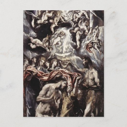 El Greco - Taufe Christi Postkarte (Vorderseite)