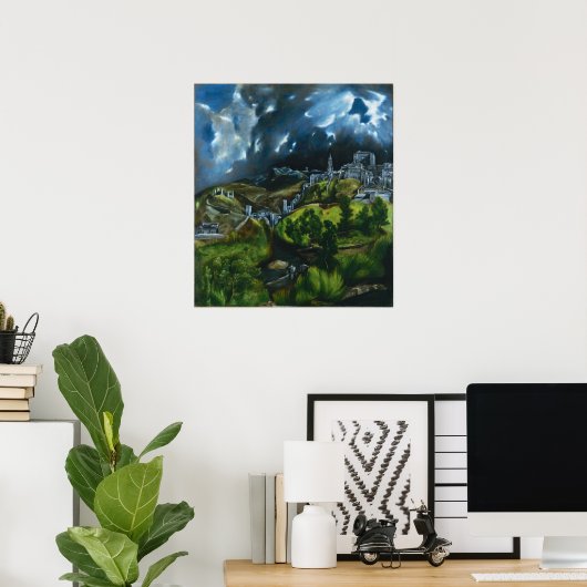 El Greco View of Toledo Poster (Heimbüro)