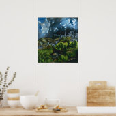 El Greco View of Toledo Poster (Küche)