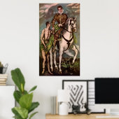 El Greco's Saint Martin und der Beggar, ca. 1600 Poster (Heimbüro)