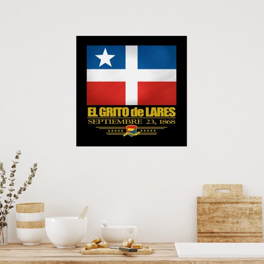 El Grito de Lares Poster (Küche)