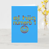 EL Hijo Número 1 - Sohn der Nr.-1 auf spanisch Karte (Gelbe Blume)