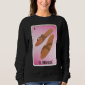 EL Huarache Mexican Slang Lottery Bingo Cards Sweatshirt (Vorderseite)