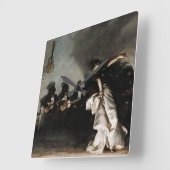 El Jaleo, 1882 von John Singer Sargent Quadratische Wanduhr (Winkel)
