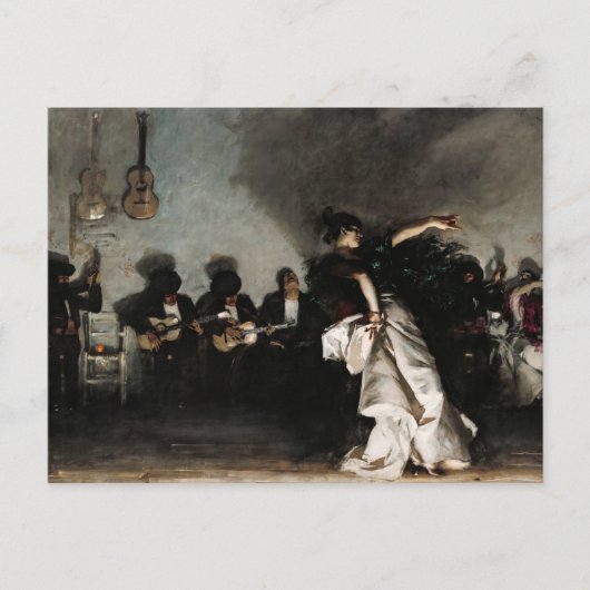 El Jaleo von John Singer Sargent Einladungspostkarte (Vorderseite)