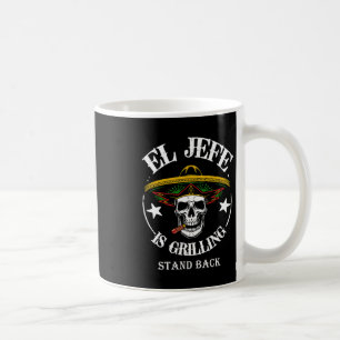 El Jefe Byrbecue Stand Byck Funny Mexico Vater Pla Kaffeetasse