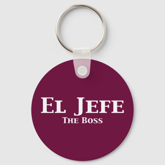 El Jefe Die Boss Geschenke Schlüsselanhänger (Vorderseite)