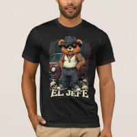 EL JEFE Hip Hop Teddy Bear Lowrider Shirt Chicano