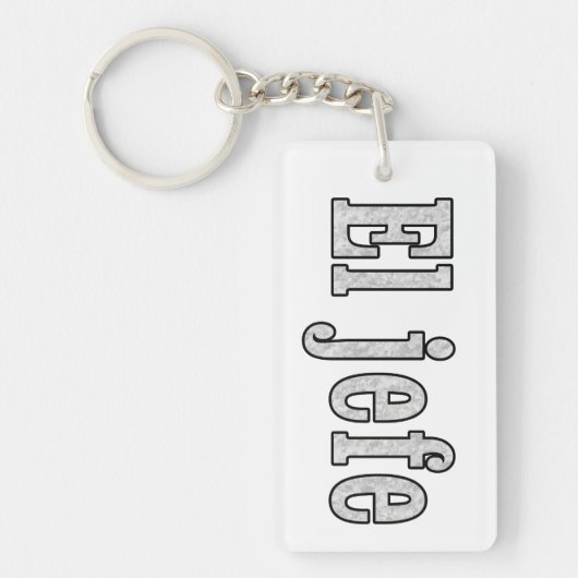 El jefe ist der Boss Schlüsselanhänger (Vorderseite)