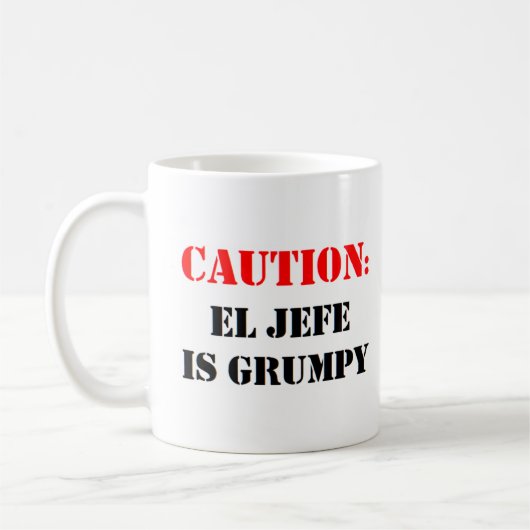 el jefe ist mürrisch kaffeetasse (Links)
