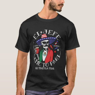 El Jefe kam zum Pari-amerikanischen Flagge 4. Juli T-Shirt