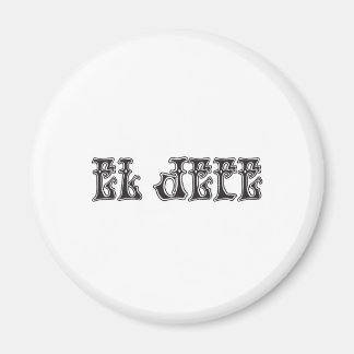 El Jefe Logo Liquido Liquid Liquid Magnet