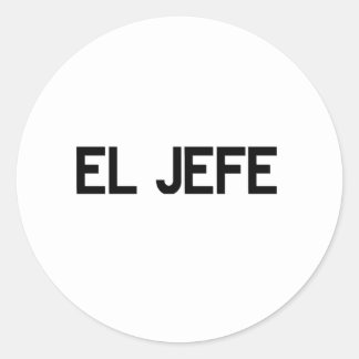 El Jefe Runder Aufkleber