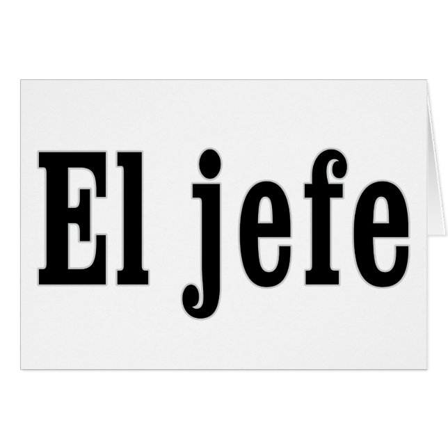 El jefe "The Boss" (Vorderseite (Horizontal))