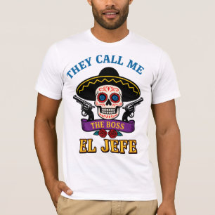 El Jefe - Vintage Vibes, zeitloser, kühne Boss-Pow T-Shirt