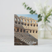 El Jem Amphitheater Tunesien Reisen Postkarte (Stehend Vorderseite)