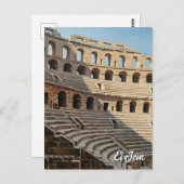 El Jem Amphitheater Tunesien Reisen Postkarte (Vorne/Hinten)